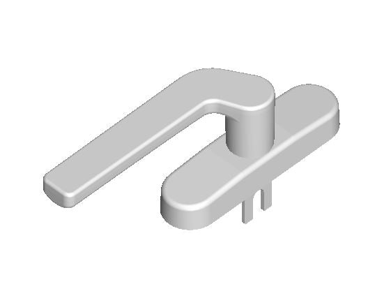 Curtain wall handle